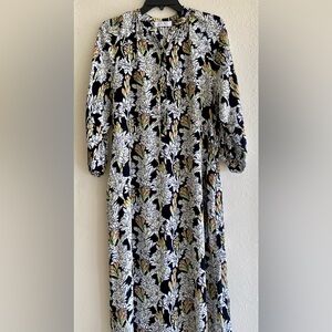 Ava Sky Obsidian Tuberose Maxi Dress